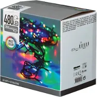 Koopman Lumières de sapin de Noël 480 LED, extérieur, 48 m, multicolore, multicolore - Home Styling Collection