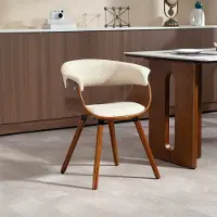 Selius Chaise de salle à manger - Chaise - Fauteuil de salle à manger - Chaise de salle à manger sans accoudoirs - Tissu imitation lin