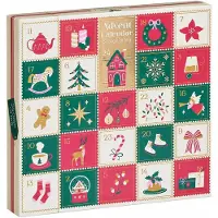 OCreon Calendrier de l'Avent avec 24 compartiments - 6 variétés, 36 g par variété