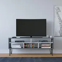 Dripio Support mural pour télévision, anthracite/blanc, 120 x 25 x 46,6 cm, mélaminé