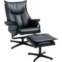 Selius Fauteuil relax - Fauteuil de repos - Fauteuil lounge - Fauteuil pivotant - Dossier réglable, inclinaison jusqu'à 135°