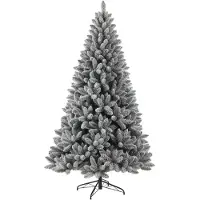 Selius Arbre de Noël artificiel blanc - Arbre de Noël artificiel - Arbre de Noël "Nephboom" - Arbre de Noël avec effet de neige - Arbre d'hiver - Hauteur : 210 cm