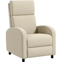 Selius Fauteuil relax - Fauteuil TV - Fauteuil réglable - Fauteuil crème - Dossier réglable jusqu'à 160°