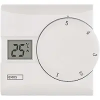 Emos Thermostat d'ambiance P5603R, manuel, câblé, Thermostat, Blanc
