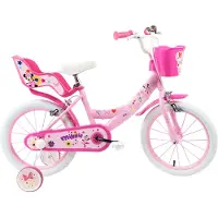 Denver MINNIE 16, adaptée aux enfants de 5 à 7 ans, pour une taille comprise entre 105 et 135 cm, avec panier et porte-poupée
