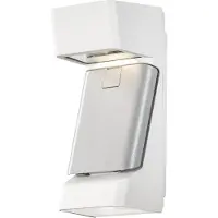 Konstsmide LED lampe d'extérieur Ravenna Adress blanc mat avec du gris