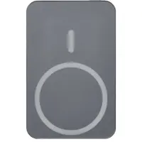 Emos Powerbank WI 1046, 10000 mAh MagSafe avec Passthrough et Wireless-Charging, sortie USB-C y compris câble - pour iPhone, Smartphone - gris, B0551GY