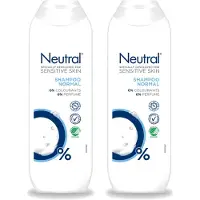 Neutral 2 flacons de shampooing neutre à 0% pour cheveux normaux - 250 ml - Pack avantageux - 2 pièces