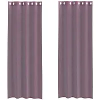 vidaXL Voile Rideaux avec oeillets 2 pcs. Violet 140x300 cm