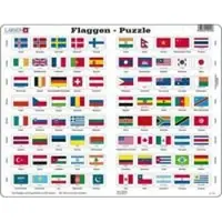 Larsen Puzzle Drapeaux et capitales de 80 pays 80 pièces