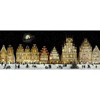 Sonstige Verlage Calendrier mural Panorama urbain de Noël