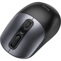 Hoco Headphone with microphone wireless computer mouse 2.4G GM28 black metal gray (Sans fil), Souris, Gris, Noir