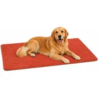 Flamingo Coussin pour chien , modèle Weimar, rectangulaire, couleur cognac, taille XL