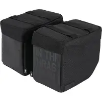 Thrashin Supply Co Mini Essential Side Saddlebag Set Noir