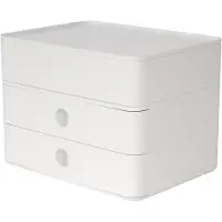 Merkloos Elzusha - Boîte de rangement empilable avec 2 tiroirs et système d'organisation