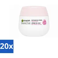 Garnier - SkinActive - Crème de Jour Botanique - Eau de Rose - Peaux Sèches & Sensibles - 50 ml - Pack Avantage - 20 pièces