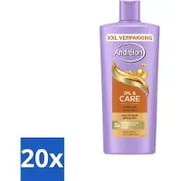 Unilever 20 flacons de shampooing Andrélon Oil & Care pour cheveux secs et crépus, 685 ml - Pack économique - 20 pièces