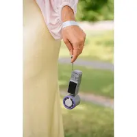 Verbatim 32349 Cool 'n' Go Ice Touch Pro Handheld Fan Purple/Grey