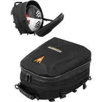 Merkloos Solidchoice - Sacoche de selle étanche et extensible pour moto / Sacoche pour casque, 20L-28L - Noir