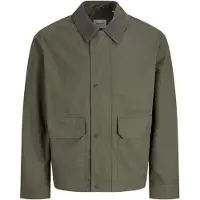 Jack & Jones Veste mi-saison 'JWHRIVER' gris foncé / jade
