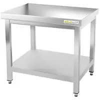 GOLDINOX Table de travail en inox soubassement 600 x 600 mm PREMIUM -