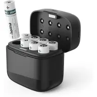 Hama Charg. batt. av. 8 batt. AA li-ion, 2000mAH, chrg. simple comp., USB-C