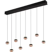 Trio Select Lampe pendante de conception Orbit Ligne droite à 8 lumières