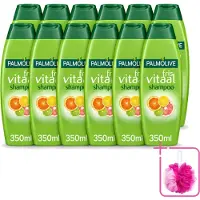 Palmolive 12 flacons de shampooing Fris Vitaal, parfum agrumes, 350 ml, lot de 12