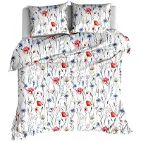 EL-TEX Ensemble de literie 100% Coton Fleur champêtre