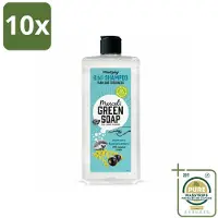 Marcels Green Soap 10 x Shampooing et après-shampooing 2-en-1 Marcel's Green Soap - Mimosa et cassis - 300 ml - Pack économique - 10 pièces