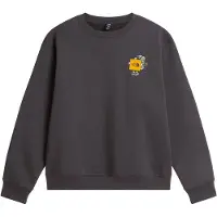 The North Face - Sweat à capuche en coton - U Gear Up Get Out Rlx Crew Graphic Anthracite Grey en Coton - Taille M - Gris