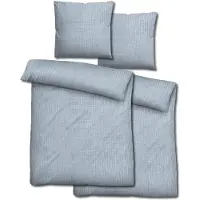 Sleezzze Ensemble de deux housses de couette Sleezzz en mousseline de coton, bleu, dimensions : 155 x 220 cm + 80 x 80 cm