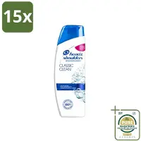 Head & shoulders 15 flacons de shampooing Classic Clean, 200 ml - Pack économique - 15 pièces