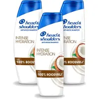 Head & shoulders 3 flacons de shampooing anti-pelliculaire Hydratation Intense à l'huile de coco, 300 ml chacun - Pack avantage
