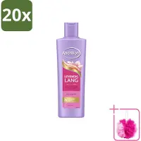 Unilever 20 flacons de shampooing Andrélon Levendig Lang, 250 ml, lot économique, 20 pièces
