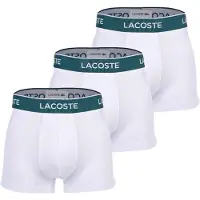 Lacoste Boxers gris clair / vert foncé / blanc