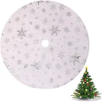 Merkloos Jupe de sapin de Noël en Fourrure artificielle douce, 78 cm