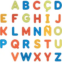 Miniland Mayculous Translucent Letters Orange Enfants