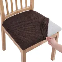 Merkloos Ensemble de housses de sièges pour chaises de salle à manger, 4 pièces