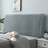 Merkloos Couverture de lit stretch pour lit double, avec tête de lit intégrée
