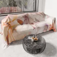 Merkloos Couverture de lit pour lit simple - Motifs floraux - 100% Italy