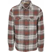 PME Legend Chemise 'Overshirt with check pattern and chest pockets' marron