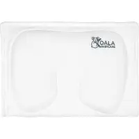 Unyqoos Coussin de soutien pour bébé en mousse à mémoire de forme – coussin orthopédique pour prévenir et traiter la plagiocephalie (tête plate), housse respirante amovible, 2 housses, blanc