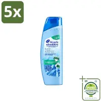 Head & shoulders 5 flacons de shampooing antipelliculaire Pure Intense, effet rafraîchissant, 250 ml - Lot de 5