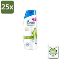 Head & shoulders 25 bouteilles de shampooing anti-pelliculaire Apple Fresh, 1 litre par bouteille, lot de 25