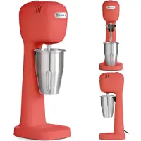 Hendi Mixeur à milk-shake - Design by Bronwasser, Rouge, 220-240V/400W, 170x196x(H)490mm