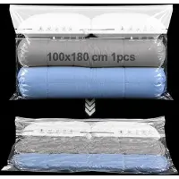 Merkloos Sacs de rangement sous vide pour couettes, dimensions 100 x 180 cm, réutilisables, sans pompe