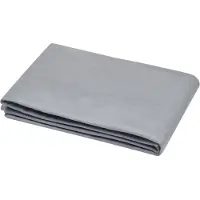 Merkloos Housse de couette 140x200 cm, 100% coton, e Oeko-Tex, couleur gris souris, pour lit simple