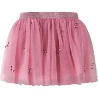 Name it Jupe 'NMFVeross' rose ancienne / rouge foncé / blanc