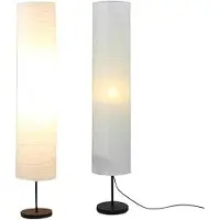 FEELNEEDY Lampe sur pied 37 pouces, style japonais, avec abat-jour en papier de riz, anti-poussière, idéale pour le salon et la chambre
